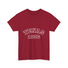 Load image into Gallery viewer, Texas 1836 Unisex Heavy Cotton Tee